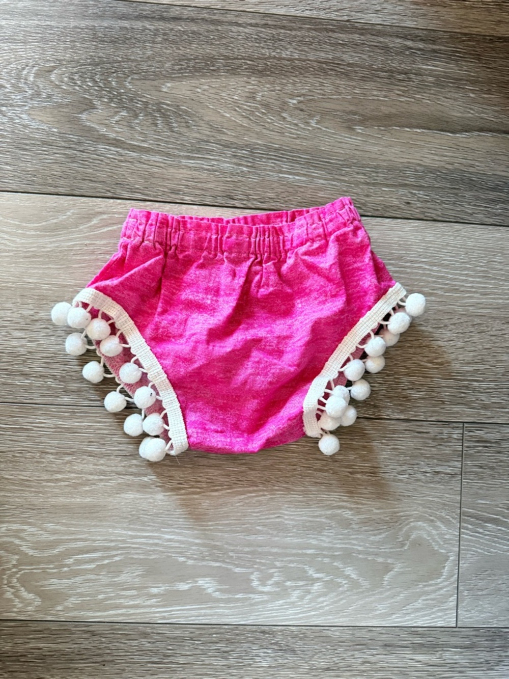 Toddler Pink Pom-Pom Shorts Bloomers